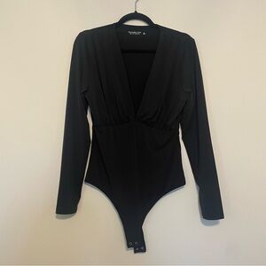 Abercrombie and Fitch black Long Sleeve Bodysuit